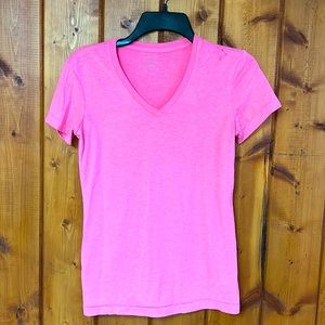 Lady Foot Locker neon pink workout tee size XS